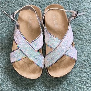 White sandals